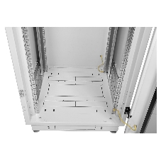 Шкаф телекоммуникационный напольный 42U (600x1000) дверь стекло (3 места), черный