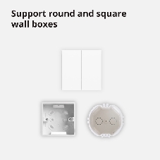 Выключатель умный Aqara Smart wall switch H1 (with neutral, double rocker) WS-EUK04