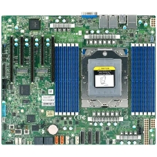 Материнская плата серверная Supermicro H13SSL-N-B, сокет SP5, чипсет встроен в процессор, 12xDDR5, 5xPCIe, 3xPCIe 5.0 x16, 2xM.2, 8xSATA, 2xGigabit Ethernet, 24-pin + 8-pin + 8-pin, ATX