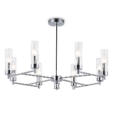 Люстра Ambrella light LH55152/8 CH/CL хром/прозрачный E14/8 max 40W D765*520