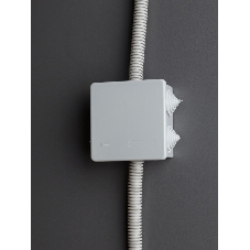 Коробка КМ41235 распаячная IEK UKO11-085-085-040-K41-44 для о/п 85х85х40 мм IP44 (RAL7035, 6 гермовводов)
