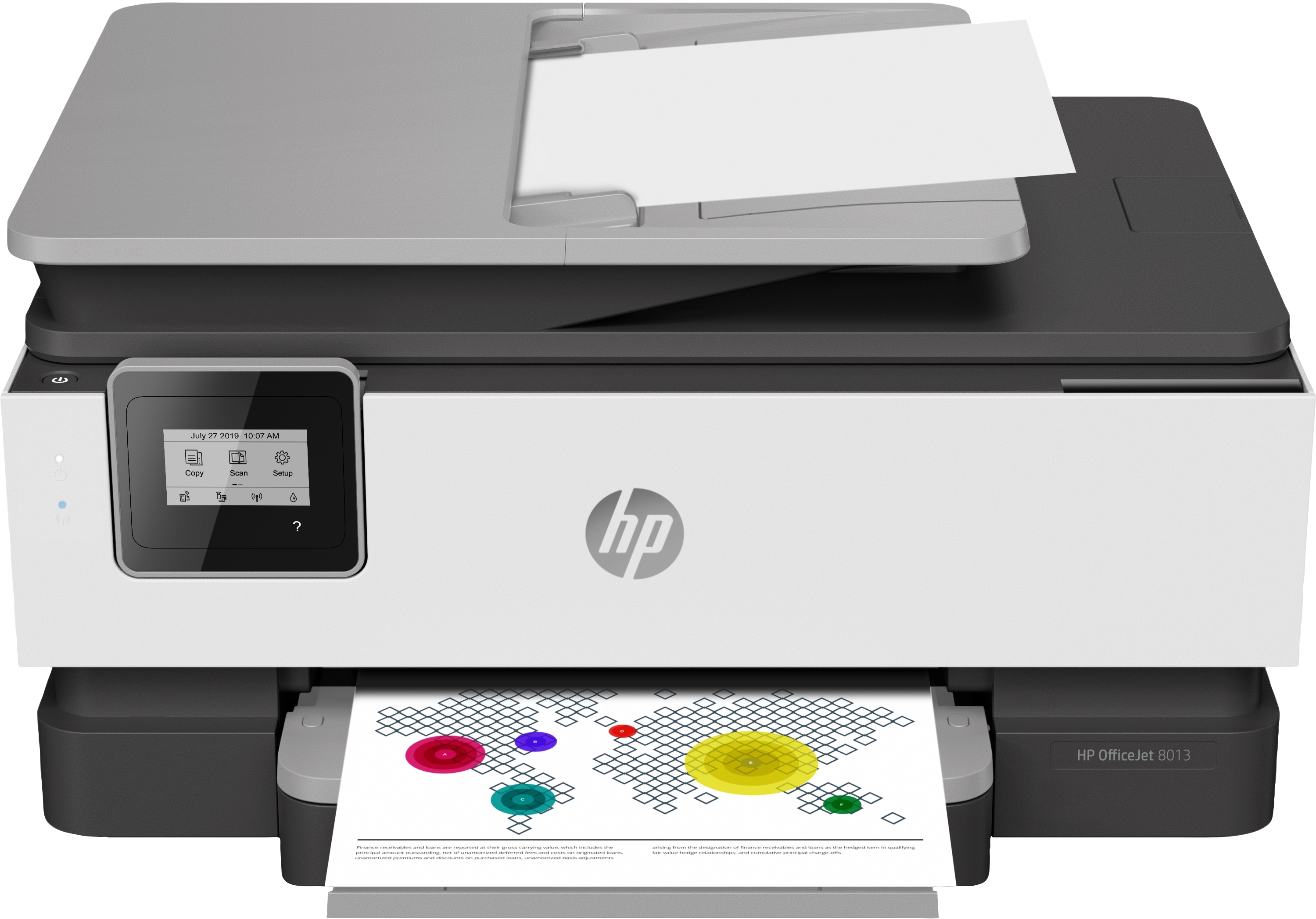 МФУ струйное HP Officejet Pro 8013 (1KR70B), A4, цветной, печ. до 18 стр/мин. (ч/б) до 10 стр/мин. (цвет), скан. до 8 стр/мин. (ч/б) 3.5 стр/мин. (цвет), 1200 x 1200 dpi, Wi-Fi, Air Print