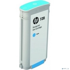 Картридж струйный HP 728 с голубыми чернилами для принтеров Designjet, 130 мл