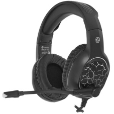 Гарнитура Oklick HS-L930G чёрный/синий, проводная, USB, подсветка