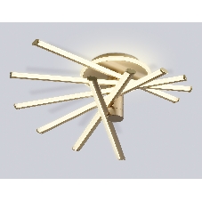 Потолочный светодиодный светильник Ambrella light FL6234 GD золото 96W 3000K-6400K 605*605*200 (ПДУ ИК)
