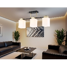 Светильник Ambrella light TR303046/3 BK/GD черный/золото E27/3 max 60W 540*100*270