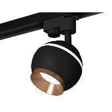 Светильник Ambrella light XT1102006 SBK/PPG черный песок/золото розовое полированное GU5.3 LED 3W 4200K (A2521, C1102, N7035)