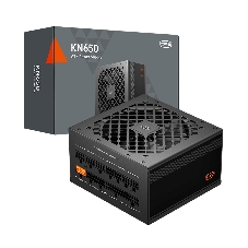 Блок питания PCCooler KN650, 650Вт, 80+ Gold, 120мм, модульный, черный