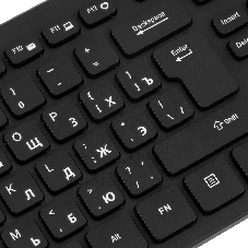 Клавиатура проводная Oklick K733, USB, черный