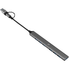 USB-концентратор Digma DHUB-7USB-AC-3.0, USB-C + USB-A, USB 3.0 7 портов, USB