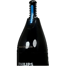 Триммер Philips для носа и ушей, черный, корпус - пластик, 3 насадки-гребня, насадка - триммер, щеточка для очистки, мягкий чехол, батарейка