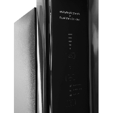 Холодильник Hitachi HRTN7489DFBBKCS черный инвертер двухкамерный инвертер 345/105л морозилка сверху, No Frost