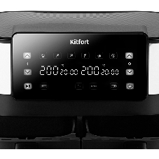 Аэрогриль Kitfort КТ-2259 черный, 2850 Вт, 7.6 л, сенсор, 6 программ