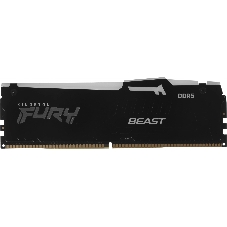 Оперативная память Kingston Fury Beast, DDR5, 16Gb (1x16Gb), 5600MHz, CL36, DIMM, с радиатором, RGB, черный
