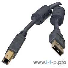 Кабель Defender USB04-06 PRO Кабель USB 2.0 для соед. 1.8м AM/BM, зол.конт, 2фер.фил.