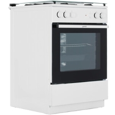 Плита комбинированная Gorenje GK6A20WF белый, конфорок 4 газовых, духовка 65 л, 60 см x 85 см x 60 см