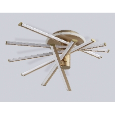 Потолочный светодиодный светильник Ambrella light FL6234 GD золото 96W 3000K-6400K 605*605*200 (ПДУ ИК)