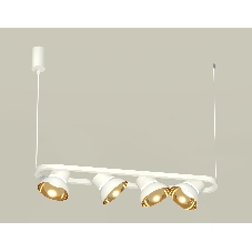 Светильник Ambrella light XB9163081/4 SWH/PYG/CL белый песок/золото желтое полированное/прозрачный GX53 (С9163, N8144)