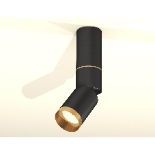 Светильник Ambrella Light XM6313130 SBK/PYG черный песок/золото желтое полированное MR16 GU5.3