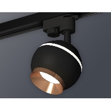 Светильник Ambrella light XT1102006 SBK/PPG черный песок/золото розовое полированное GU5.3 LED 3W 4200K (A2521, C1102, N7035)