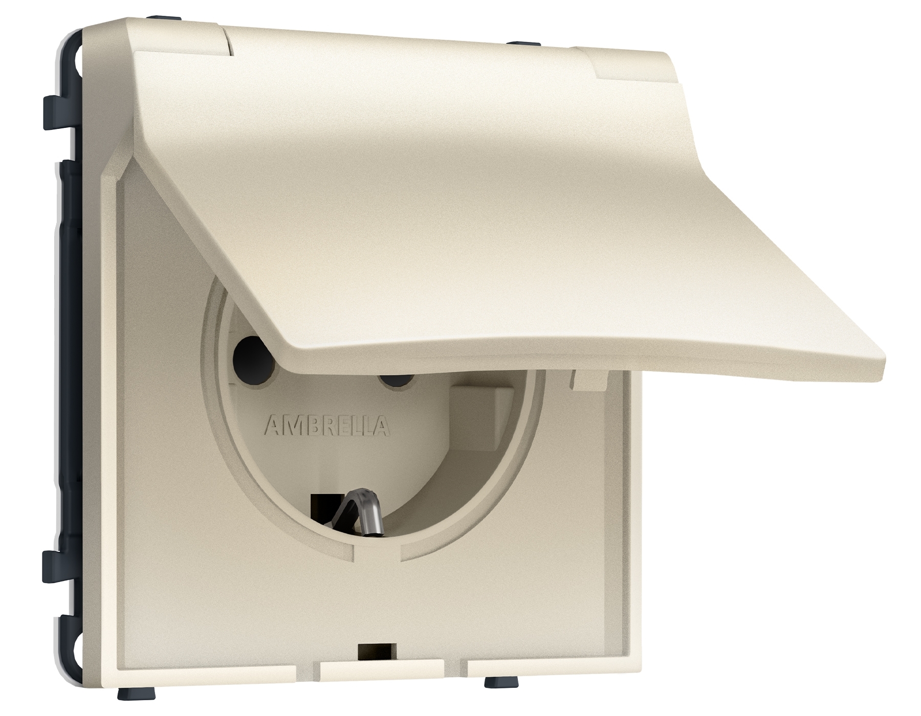 Комплект механизма электрической розетки SIGMA Шёлк 50Hz 2P+E с/з с/ш и крышкой IP44 16A-250V QUANT PRO (SP5480, PR141)