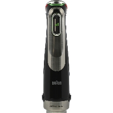Блендер погружной Braun MQ9135XI черный, 1200 Вт, плавная регулировка, турбо