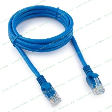 Патч-корд UTP Cablexpert cat.5e, 1.5м, литой, многожильный, синий