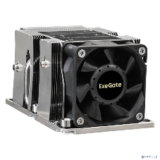 Кулер для процессора ExeGate ESNK-P0068APS4.PWM.2U.3647.Cu серебристый/черный, 60 мм, алюминий/медь, 6800 об/мин, 52 дБ, 4 pin, 205 Вт, 64.5 мм