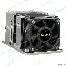 Кулер для процессора ExeGate ESNK-P0068APS4.PWM.2U.3647.Cu серебристый/черный, 60 мм, алюминий/медь, 6800 об/мин, 52 дБ, 4 pin, 205 Вт, 64.5 мм