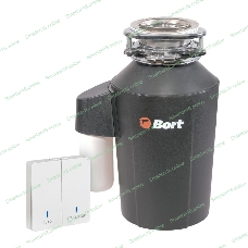 Измельчитель пищевых отходов Bort Alligator Green 750Вт черный