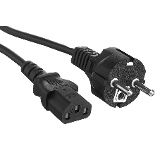 Кабель питания ExeGate Power PC-3P (Евровилка Schuko->С13) VDE-250V-3*1.0-CU, 10A, черный, 3м