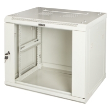 Шкаф коммутационный Lanmaster Pro (TWT-CBWPG-15U-6X4-GY) настенный 15U 600x450 мм пер. дв. стекл 60 кг серый 350 мм 768 мм IP20 металл