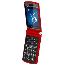 Мобильный телефон Maxvi E11 красный/серебристый