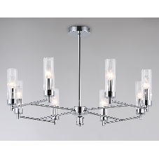 Люстра Ambrella light LH55152/8 CH/CL хром/прозрачный E14/8 max 40W D765*520