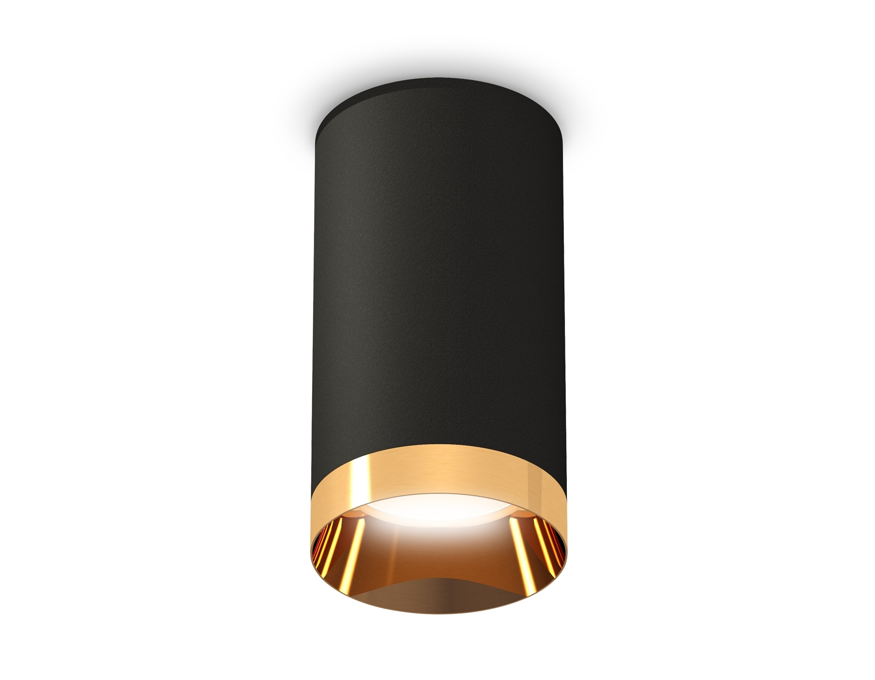 Светильник Ambrella Light XS6323024 SBK/PYG черный песок/золото желтое полированное MR16 GU5.3 (C6323, N6134)