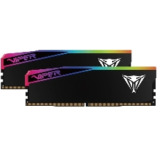Оперативная память Patriot Viper Elite 5 Ultra RGB, DDR5, 32GB (2x16GB), 6000 MHz, CL28, с радиатором, RGB, чёрный