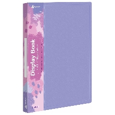 Папка с 20 прозрачными вкладками Бюрократ Pastel PAST20VIO A4, пластик, 0.5мм, торцевой карман с бумажной вставкой, фиолетовый