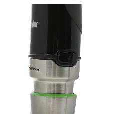 Блендер погружной Braun MQ9135XI черный, 1200 Вт, плавная регулировка, турбо