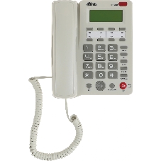 Телефон проводной Ritmix RT-550 белый/серый
