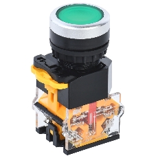 Кнопка D8-11T d=22мм 1з+1р с фиксацией зеленая IEK