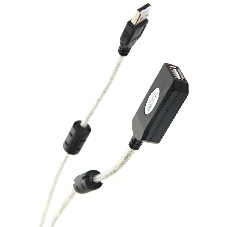 Кабель-адаптер Aopen/Qust USB2.0-repeater, удлинительный активный Am-->Af 20м (ACU823-20M) 6938510851345