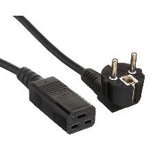 Кабель питания ExeGate Power PC19-1,8P (Евровилка Schuko->С19) VDE-250V-3*1.5-CU, черный, 16А, 1.8м