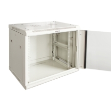 Шкаф коммутационный Lanmaster Pro (TWT-CBWPG-15U-6X4-GY) настенный 15U 600x450 мм пер. дв. стекл 60 кг серый 350 мм 768 мм IP20 металл