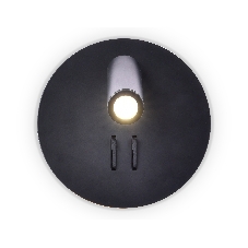 Настенный светильник FW252 SBK черный песок LED 4200K+3000K 6W+1W D140*110