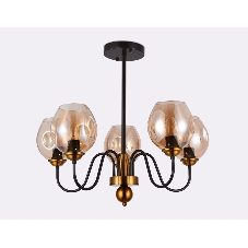 Светильник Ambrella light TR9057/5 DCF/TI темный кофе/янтарь E27 max 40W D650*572