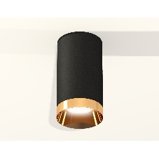 Светильник Ambrella Light XS6323024 SBK/PYG черный песок/золото желтое полированное MR16 GU5.3 (C6323, N6134)