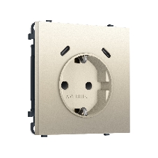 Комплект механизма электрической розетки SIGMA Шёлк 2USB С+C 20W (быст. зар.) с/з с/ш 16A-250V QUANT PRO (SP5505, PR165)