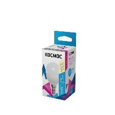 Лампа светодиодная Космос LED BASIC GL45 7.5Вт 220В E14 3000К Лампа светодиодная Космос LED BASIC GL45 7.5Вт 220В E14 3000К