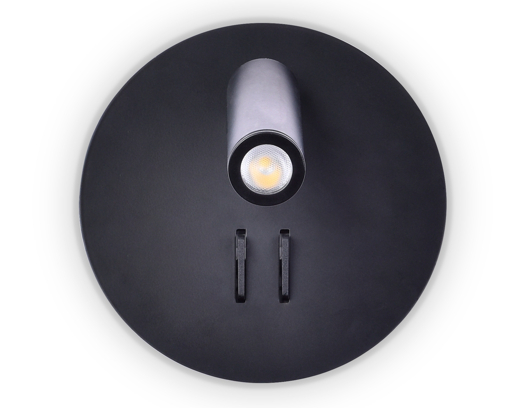 Настенный светильник FW252 SBK черный песок LED 4200K+3000K 6W+1W D140*110