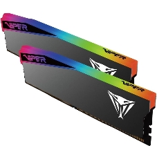 Оперативная память Patriot Viper Elite 5 Ultra RGB, DDR5, 32GB (2x16GB), 6000 MHz, CL28, с радиатором, RGB, чёрный
